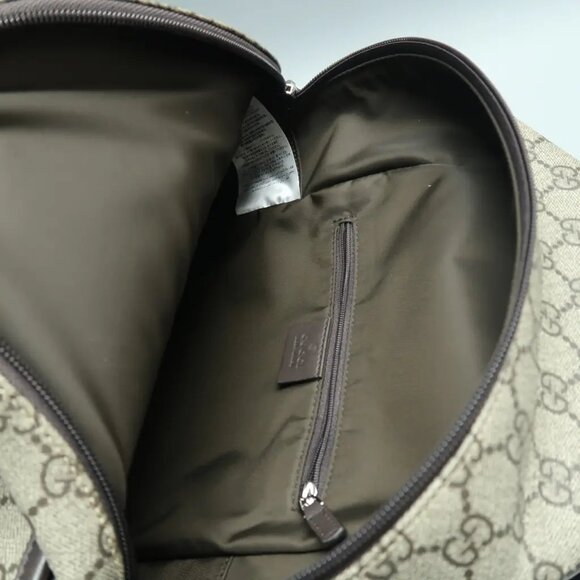 GUCCI Brown Canvas Backpack 882-011225 - Picture 9 of 12